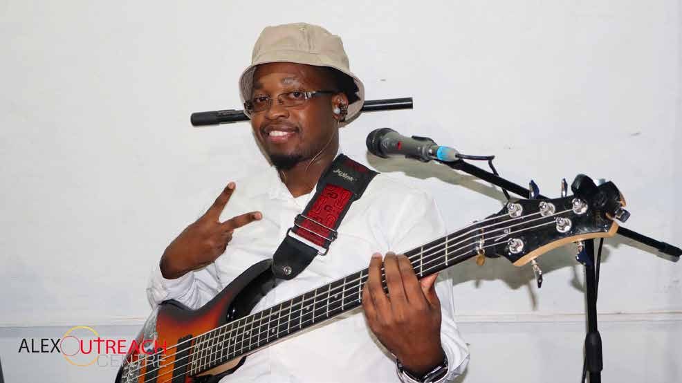 Bass guitarist at the heritage celebration