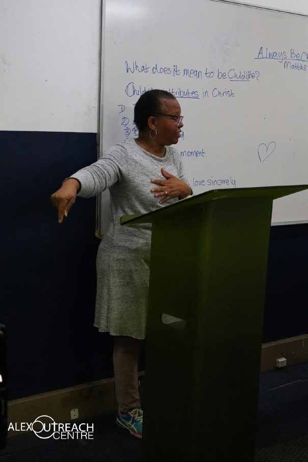 Speaker at the ladies' fellowship