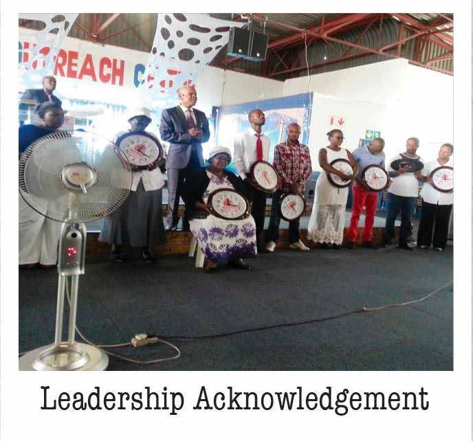 Leadership acknowledgement