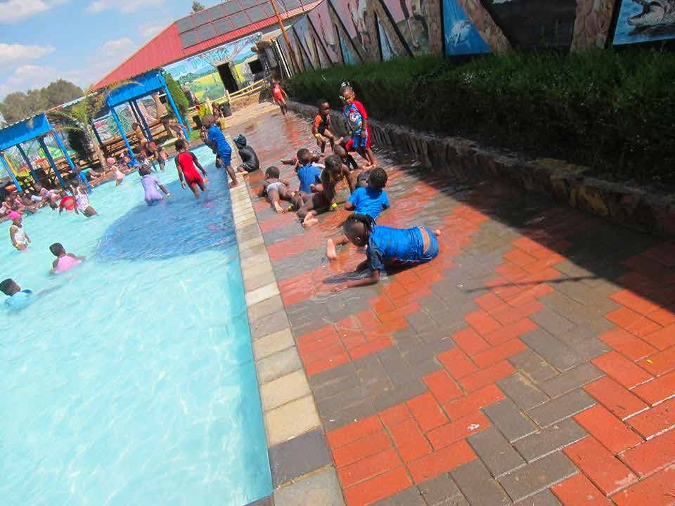 Children at the water park
