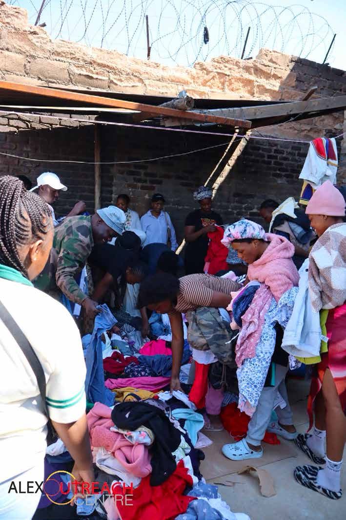Relief distribution outside the centre