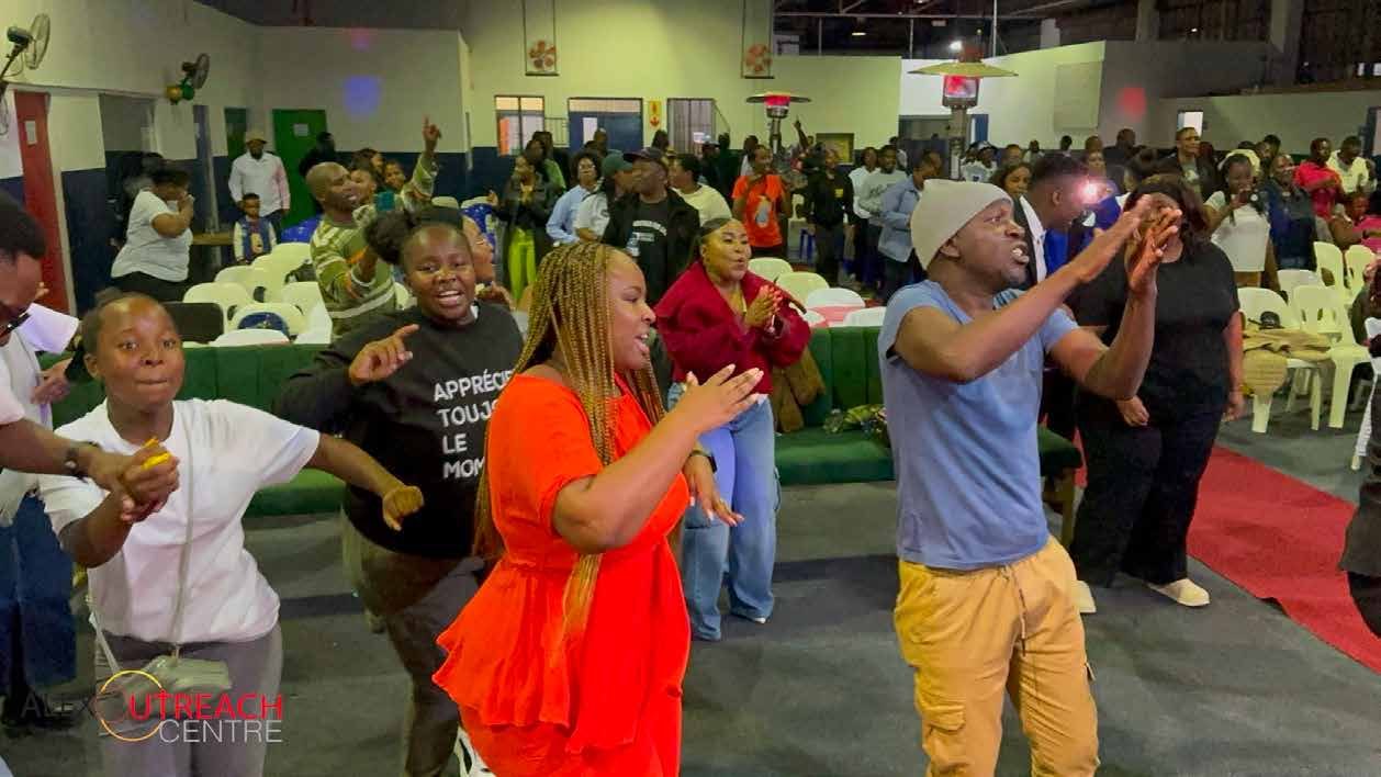 Congregation in praise